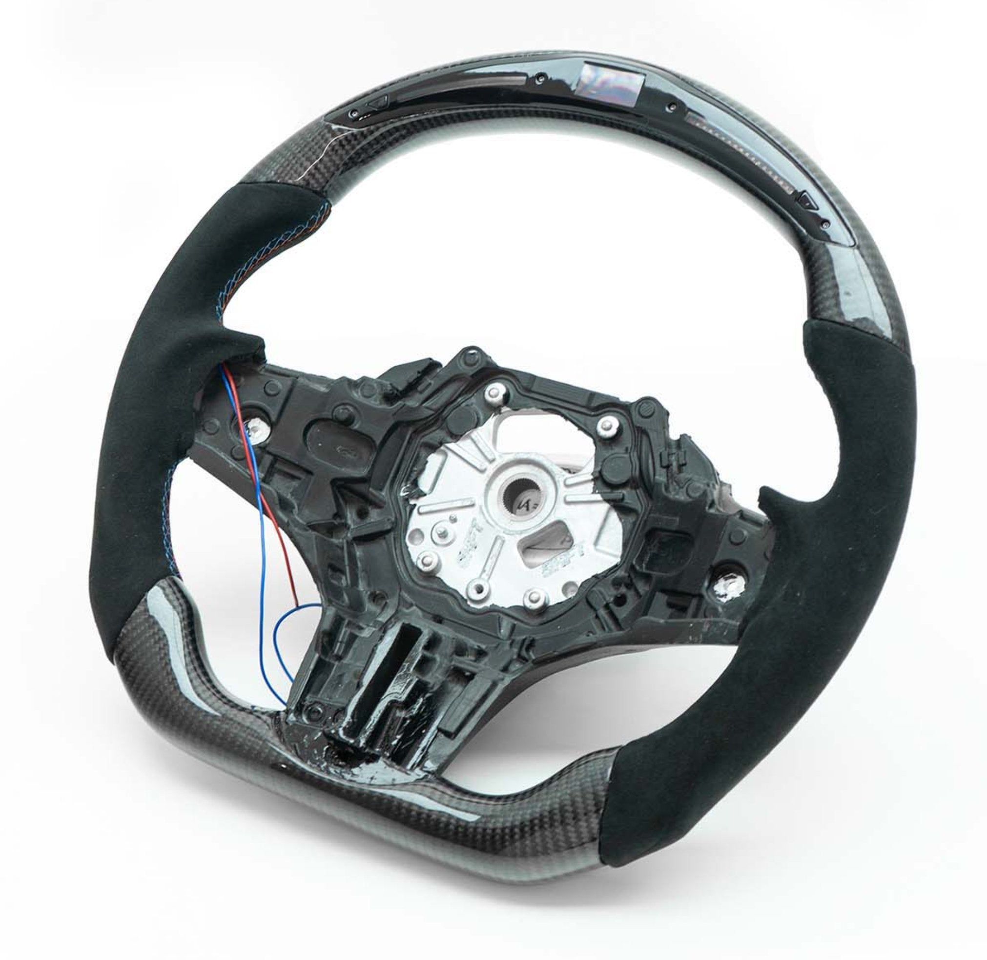 BMW 2 Series G42, 3 Series G20, M2 G87, M3 G80 & M4 G82 LED Carbon Fibre Steering Wheel by OHC - AUTOID - Steering Wheels - OHC