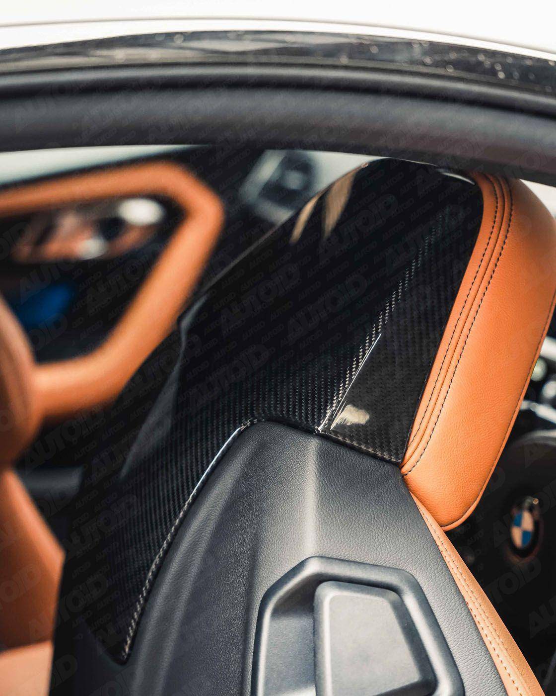 BMW 2 Series G42, M3 G80, M4 G82, M2 G87 Pre-Preg Carbon Fibre Seat Back Cover by FORM (2018+) - AUTOID® - Dashboard & Decorative Trim - FORM Industries