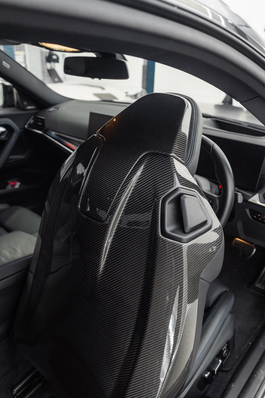 BMW 2 Series G42, M4 G82, M2 G87 Pre-Preg Carbon Fibre Full Seat Back Covers by FORM (2018+) - AUTOID® - Dashboard & Decorative Trim - FORM Industries