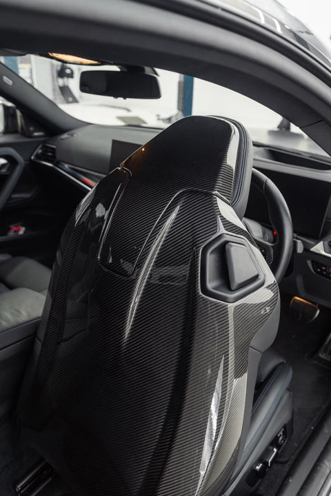 BMW 2 Series G42, M4 G82, M2 G87 Pre-Preg Carbon Fibre Full Seat Back Covers by FORM (2018+) - AUTOID® - Dashboard & Decorative Trim - FORM Industries