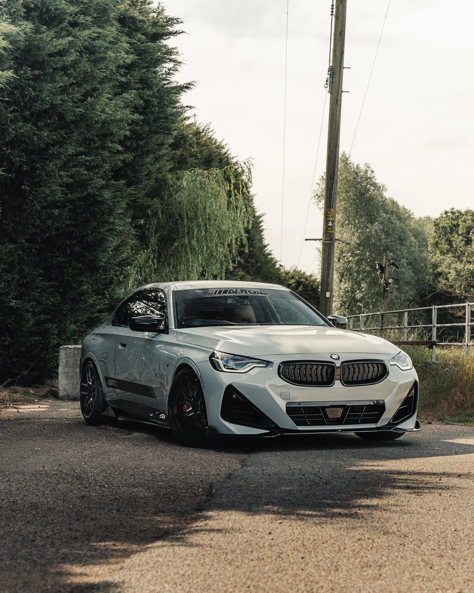 BMW 2 Series M Sport & M240i G42 Gloss Black Kit Front Splitter & Side Skirt Pack (2021+) - AUTOID - Styling Kit - Essentials