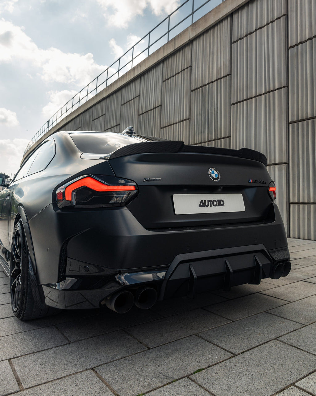 BMW 2 Series M Sport & M240i G42 Pre-Preg Carbon Fibre ID-01 Front Splitter & Rear Spoiler Pack by TREVORA (2021+) - AUTOID® - Styling Kit - TREVORA