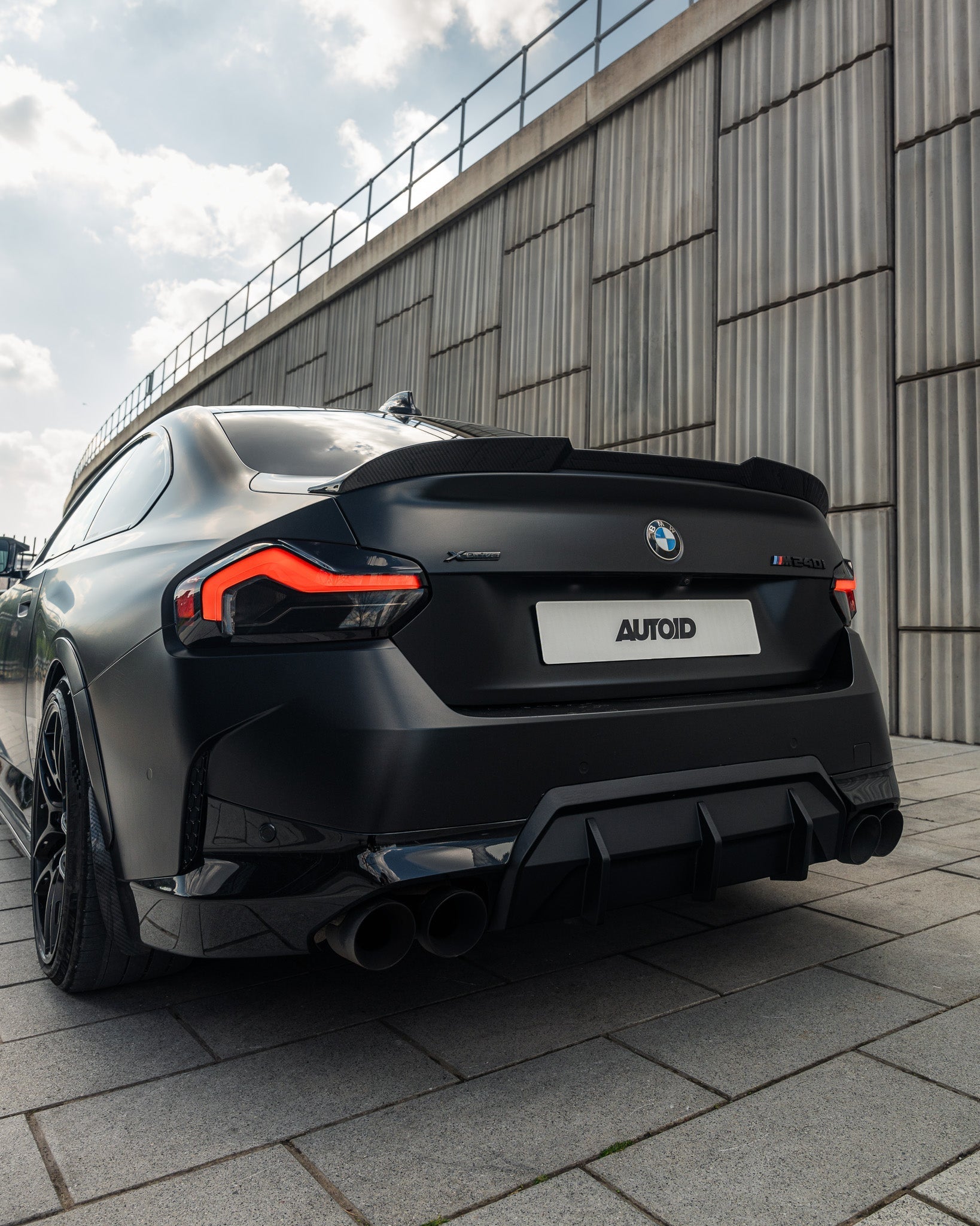 BMW 2 Series M Sport & M240i G42 Pre-Preg Carbon Fibre ID-01 Front Splitter & Rear Spoiler Pack by TREVORA (2021+) - AUTOID® - Styling Kit - TREVORA