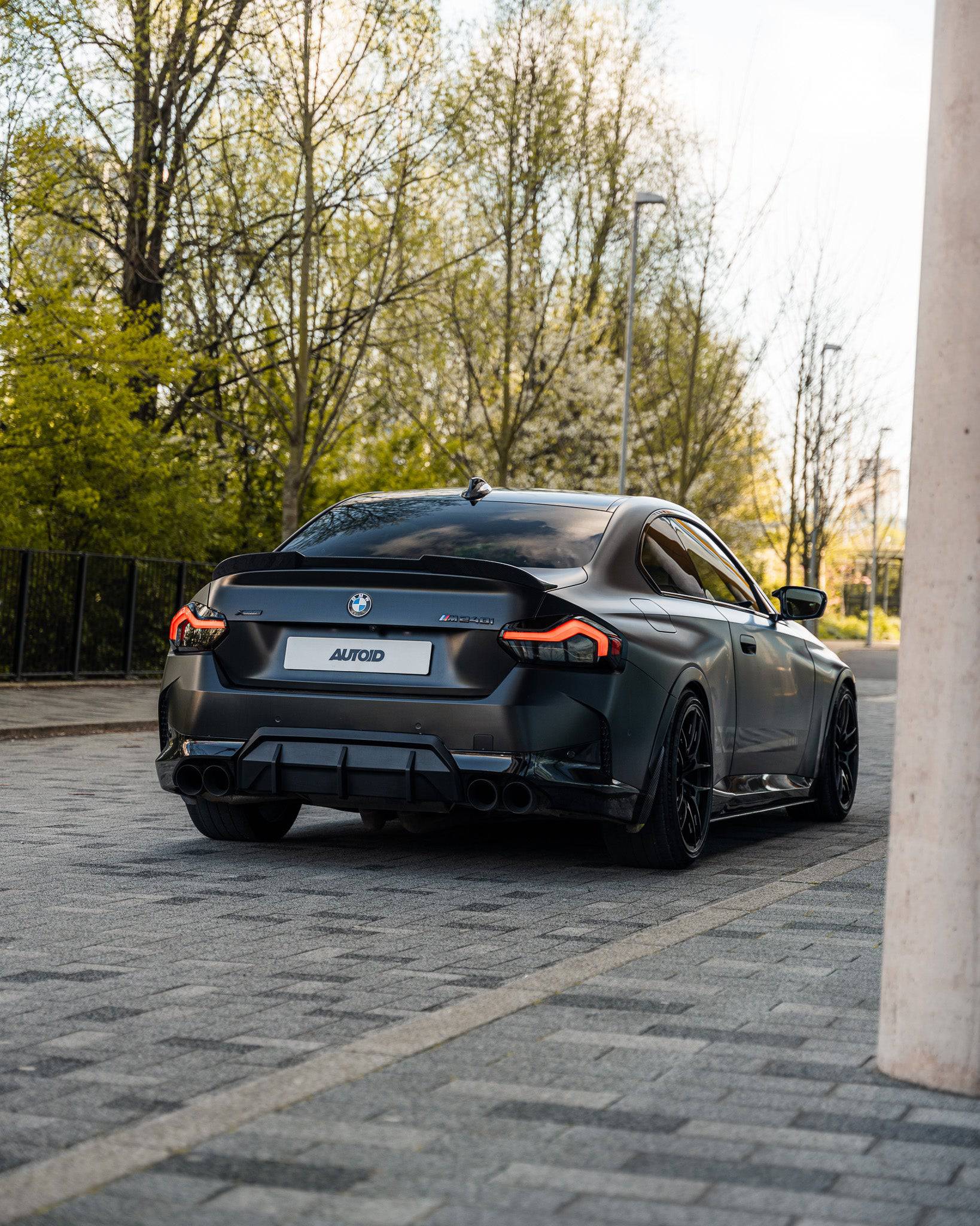 BMW 2 Series M Sport & M240i G42 Pre-Preg Carbon Fibre ID-01 Front Splitter & Rear Spoiler Pack by TREVORA (2021+) - AUTOID® - Styling Kit - TREVORA