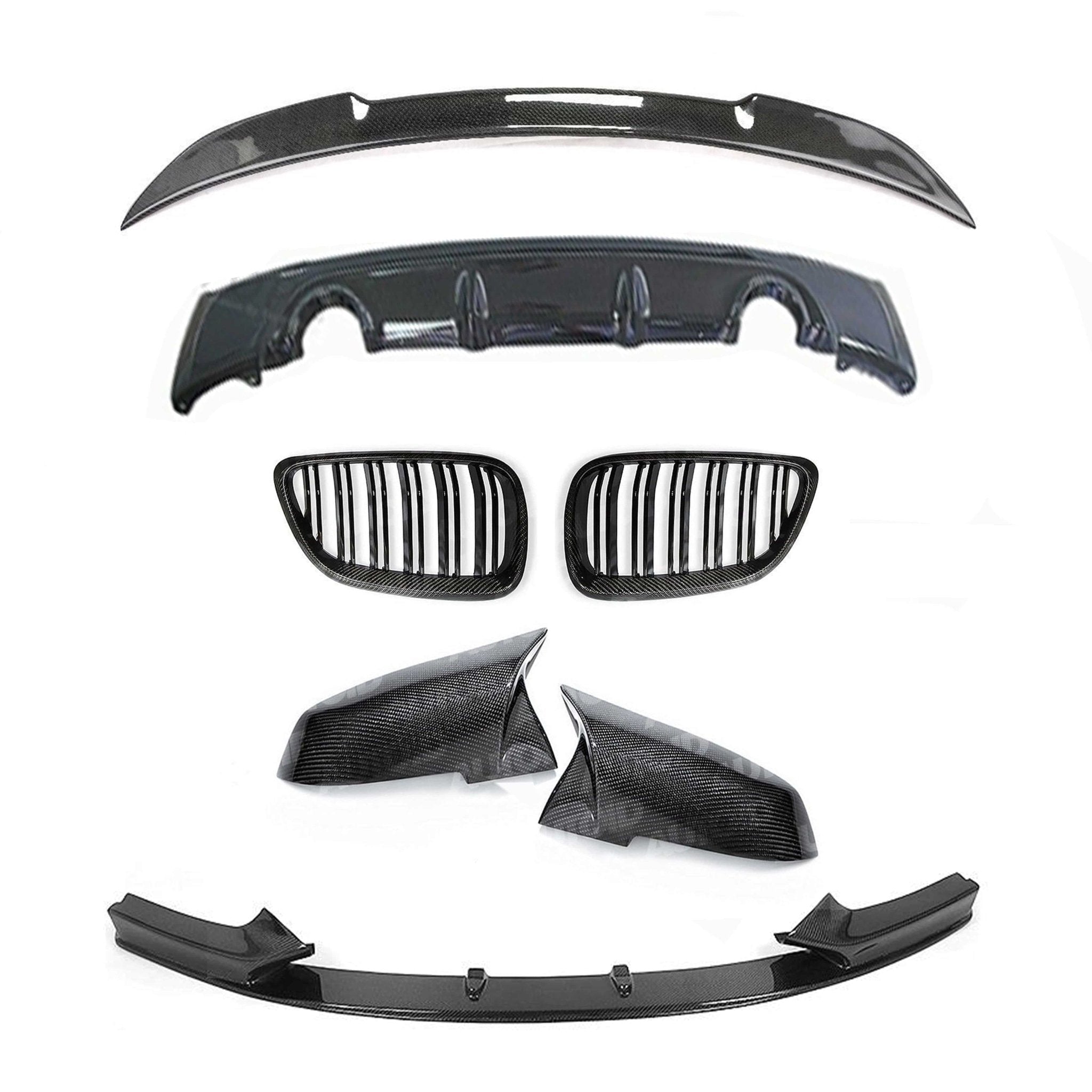 BMW F22 2 Series carbon fibre full body kit fitted front three-quarter view