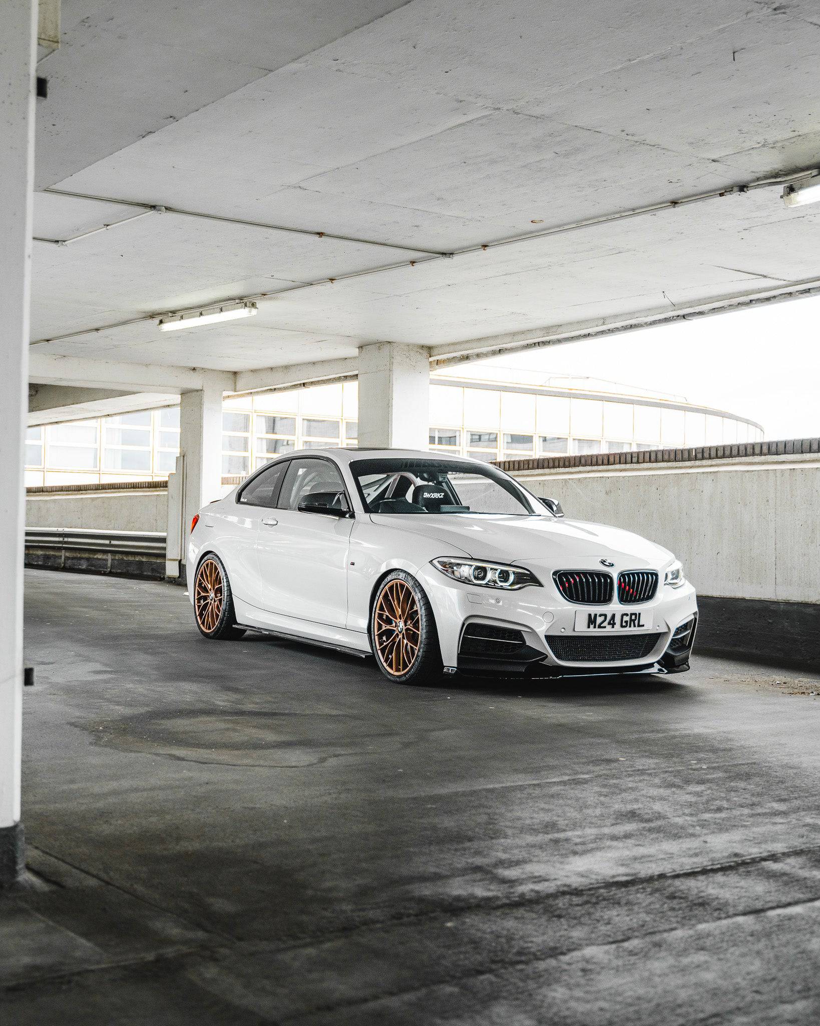 BMW 2 Series, M235i & M240i F22 F23 EVO - 1 Gloss Black Front Splitter by ZAERO (2014 - 2019) - AUTOID - Front Lips & Splitters - Zaero Design