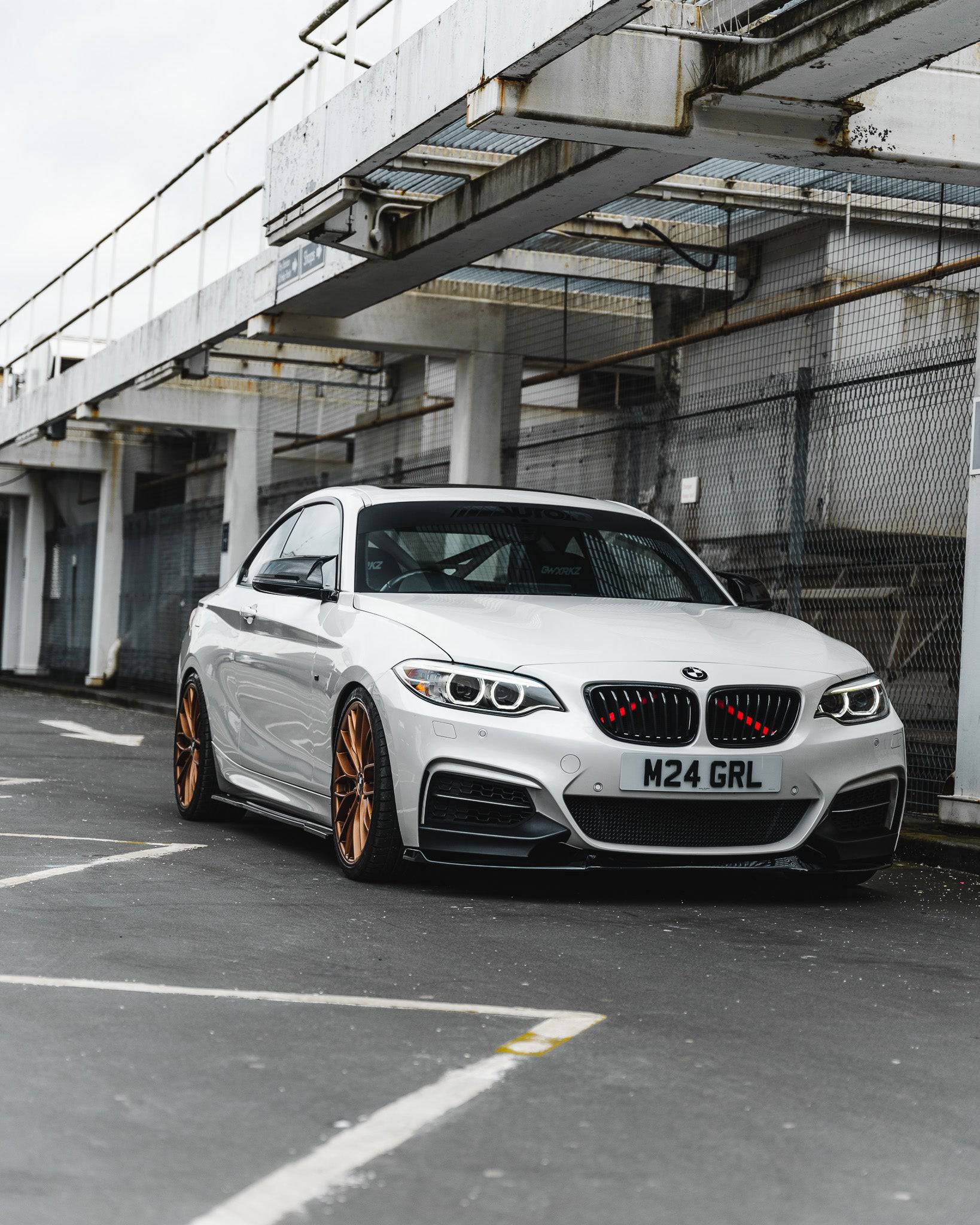 BMW 2 Series, M235i & M240i F22 F23 EVO-1 Gloss Black Front Splitter by ZAERO (2014-2019) - AUTOID® - Front Lips & Splitters - Zaero Design