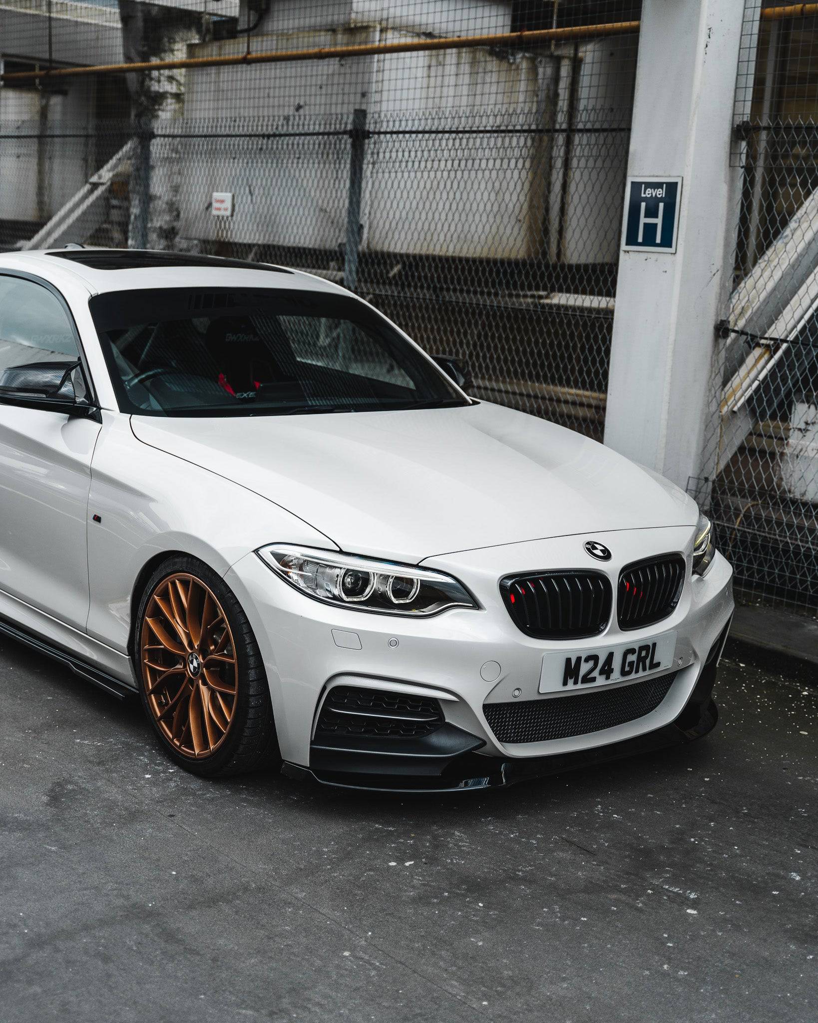 BMW 2 Series, M235i & M240i F22 F23 EVO-1 Gloss Black Front Splitter by ZAERO (2014-2019) - AUTOID® - Front Lips & Splitters - Zaero Design