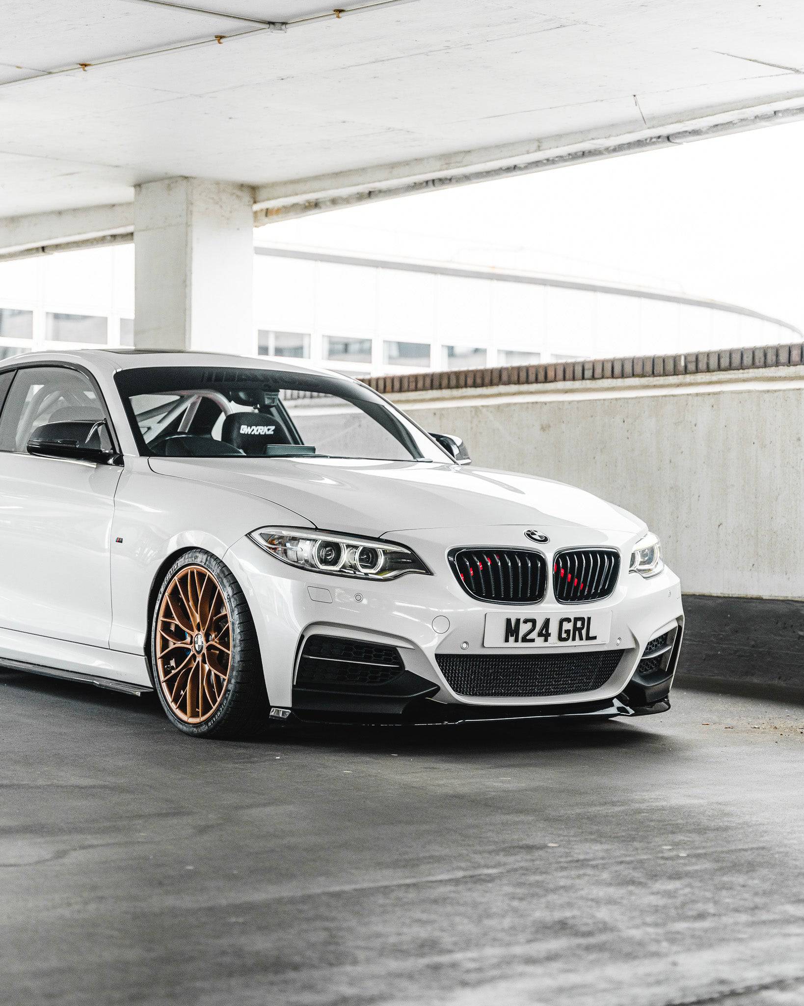 BMW 2 Series, M235i & M240i F22 F23 EVO-1 Gloss Black Front Splitter by ZAERO (2014-2019) - AUTOID® - Front Lips & Splitters - Zaero Design
