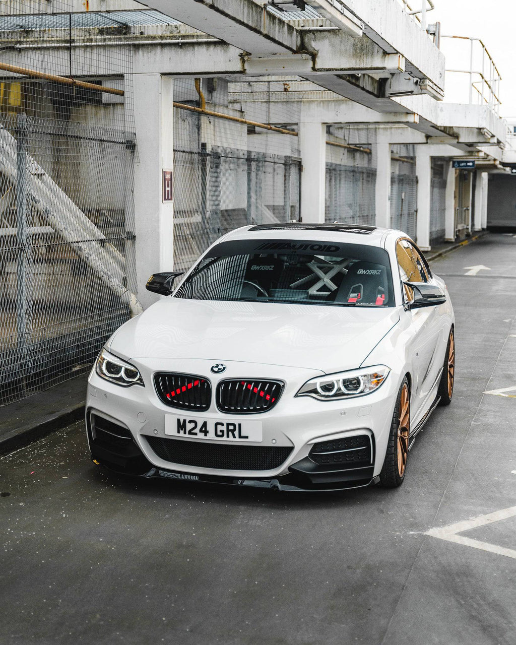 BMW 2 Series, M235i & M240i F22 F23 EVO-1 Gloss Black Front Splitter by ZAERO (2014-2019) - AUTOID® - Front Lips & Splitters - Zaero Design