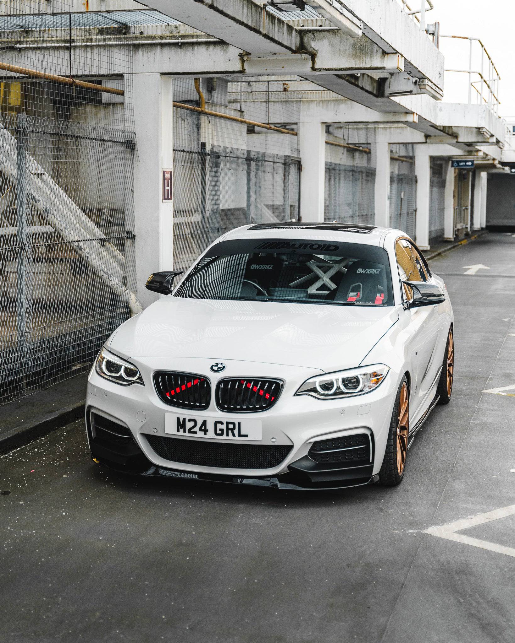 BMW 2 Series, M235i & M240i F22 F23 EVO-1 Gloss Black Front Splitter by ZAERO (2014-2019) - AUTOID® - Front Lips & Splitters - Zaero Design