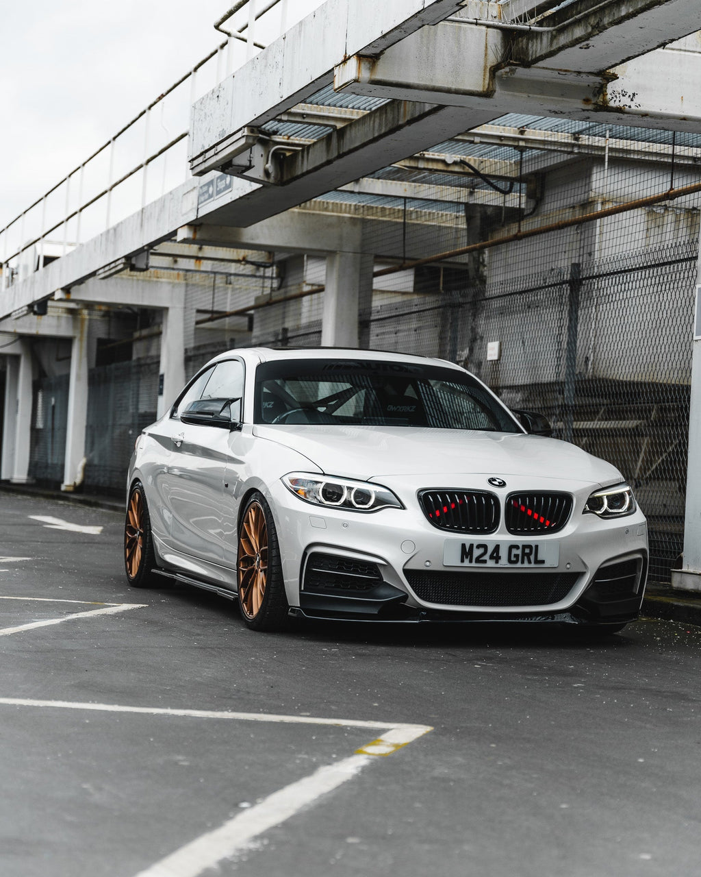 BMW 2 Series, M235i & M240i F22 F23 EVO-1 Gloss Black Front Splitter by ZAERO (2014-2019) - AUTOID® - Front Lips & Splitters - Zaero Design
