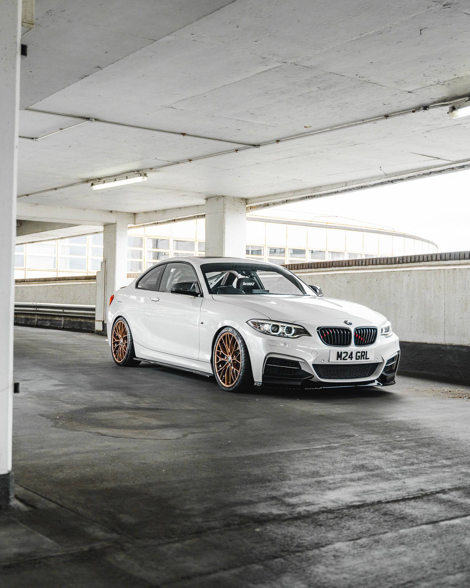 BMW 2 Series, M235i & M240i F22 F23 EVO-1 Gloss Black Front Splitter by ZAERO (2014-2019) - AUTOID® - Front Lips & Splitters - Zaero Design