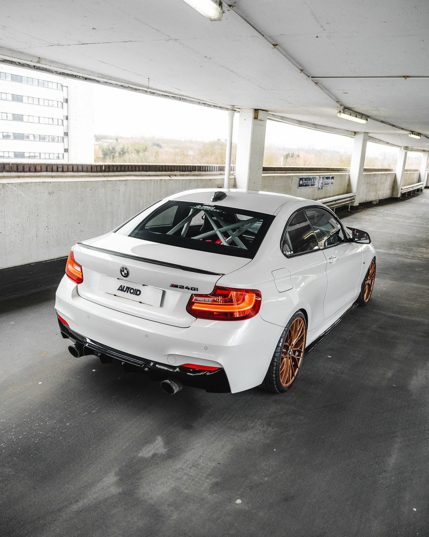 BMW 2 Series M235i & M240i F22 F23 EVO - 1 Gloss Black Rear Diffuser by ZAERO (2014 - 2019) - AUTOID - Rear Diffusers - Zaero Design