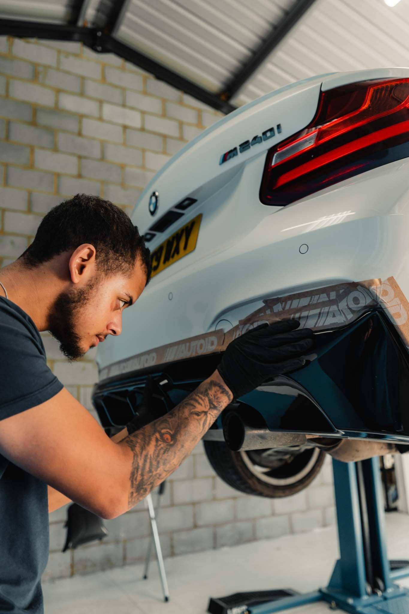 BMW 2 Series M235i & M240i F22 F23 EVO-1 Gloss Black Rear Diffuser by ZAERO (2014-2019) - AUTOID® - Rear Diffusers - Zaero Design