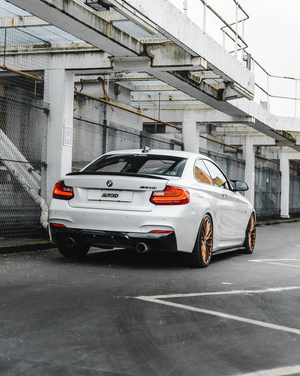 BMW 2 Series M235i & M240i F22 F23 EVO-1 Gloss Black Rear Diffuser by ZAERO (2014-2019) - AUTOID® - Rear Diffusers - Zaero Design