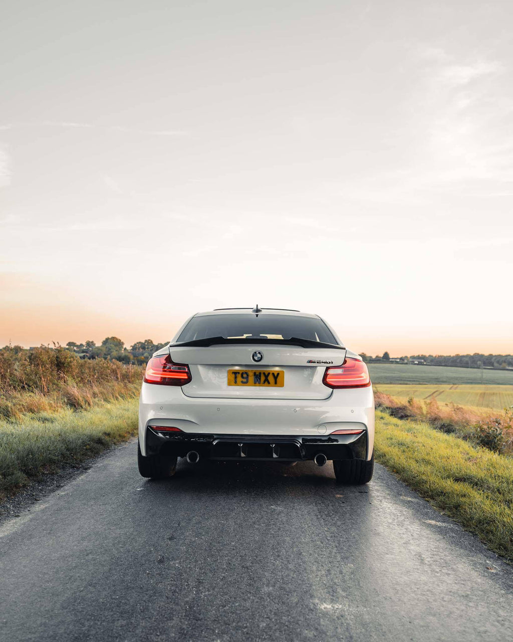 BMW 2 Series M235i & M240i F22 F23 EVO-1 Gloss Black Rear Diffuser by ZAERO (2014-2019) - AUTOID® - Rear Diffusers - Zaero Design