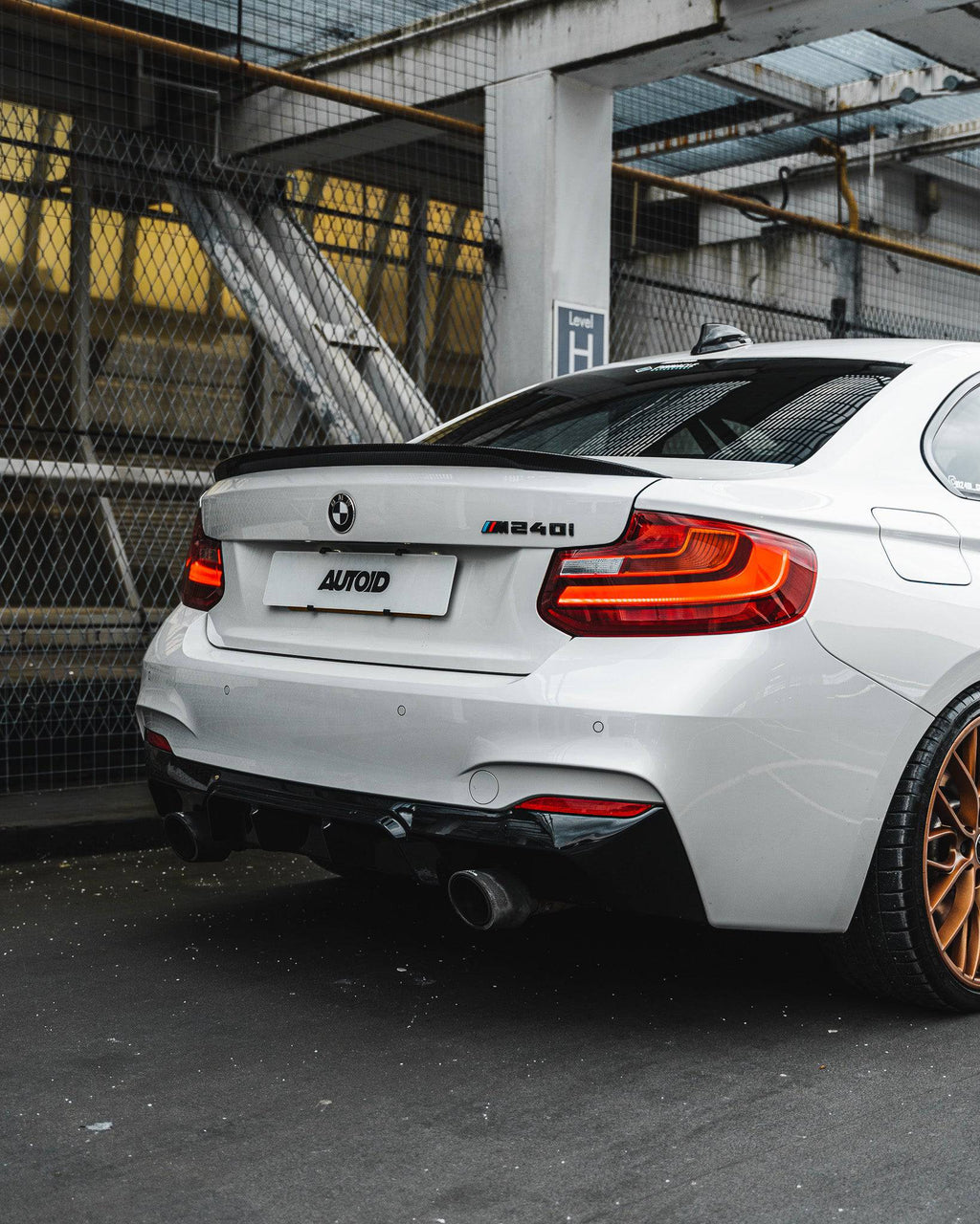 BMW 2 Series M235i & M240i F22 F23 EVO-1 Gloss Black Rear Diffuser by ZAERO (2014-2019) - AUTOID® - Rear Diffusers - Zaero Design