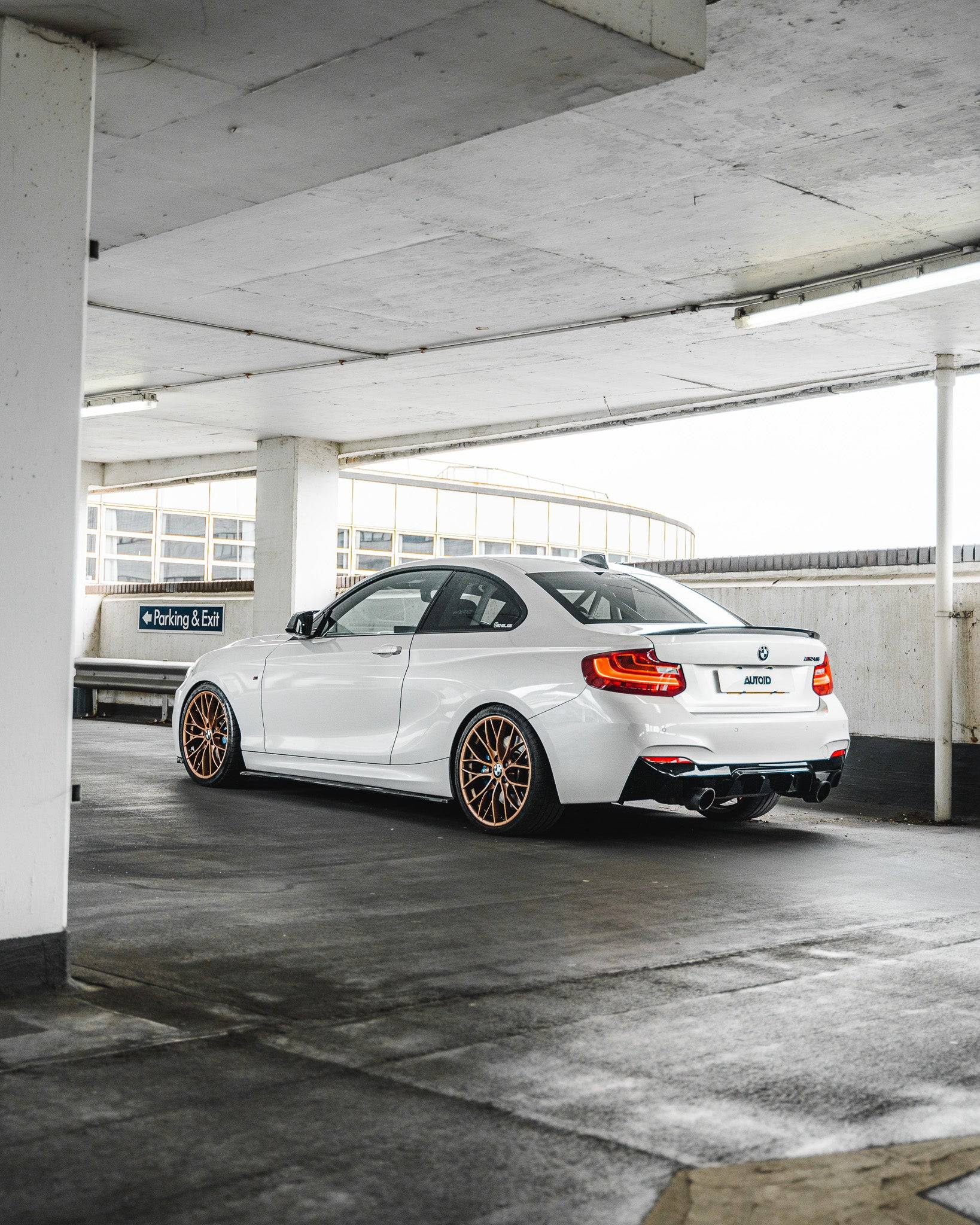 BMW 2 Series M235i & M240i F22 F23 EVO-1 Gloss Black Rear Diffuser by ZAERO (2014-2019) - AUTOID® - Rear Diffusers - Zaero Design