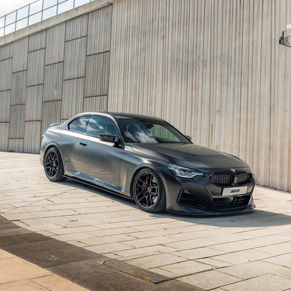 BMW 2 Series & M240i G42 Full Carbon Fibre ID-01 Full Length Side Skirts by TREVORA (2021+) - AUTOID® - Side Skirts & Winglets - TREVORA