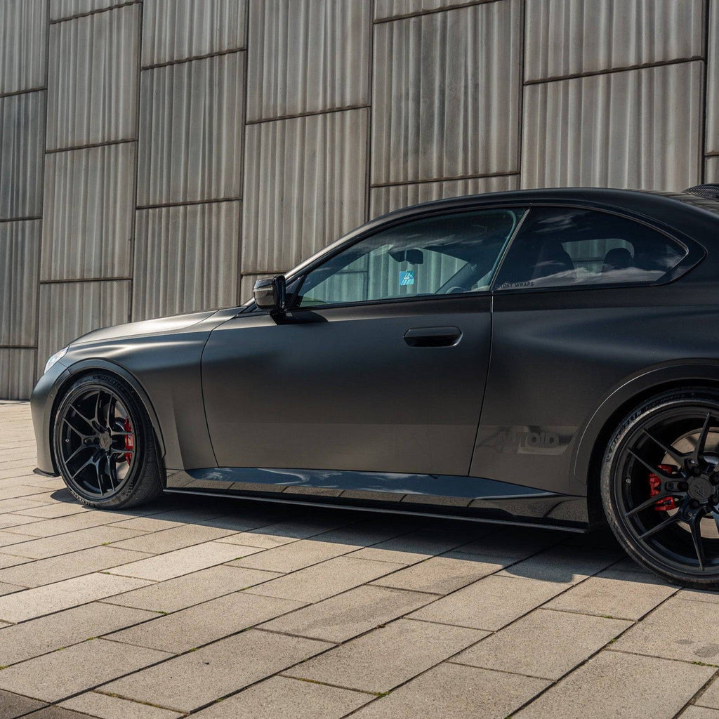 BMW 2 Series & M240i G42 Full Carbon Fibre ID-01 Full Length Side Skirts by TREVORA (2021+) - AUTOID® - Side Skirts & Winglets - TREVORA