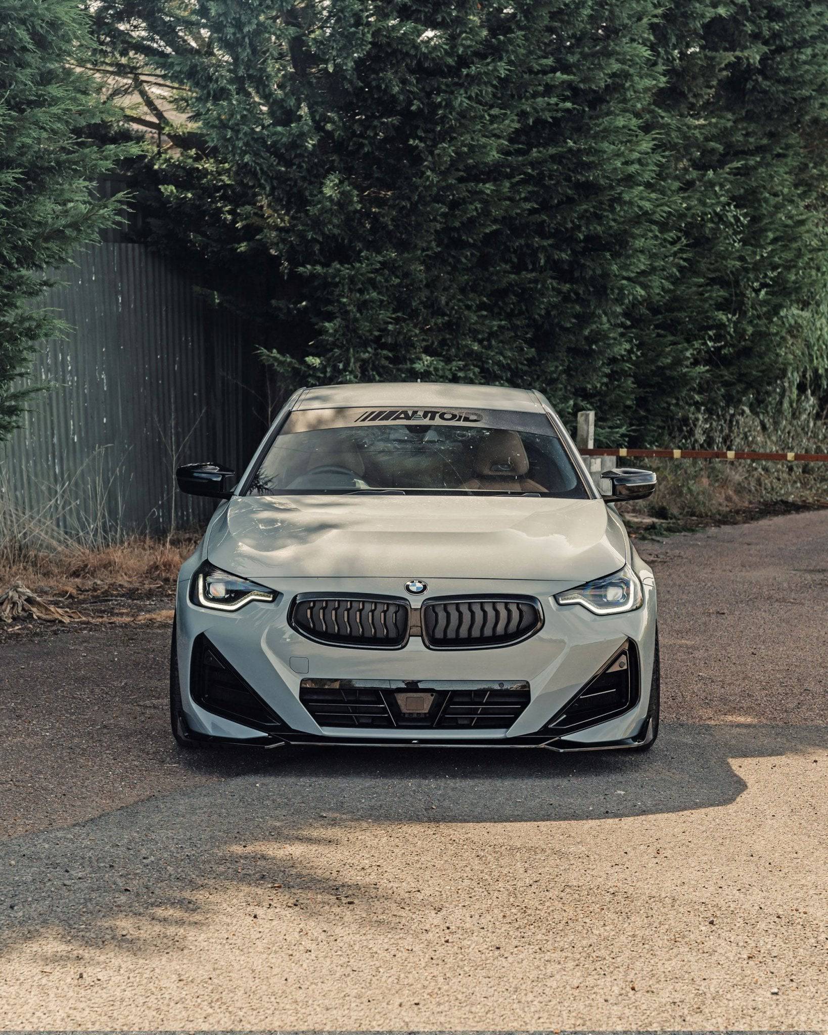 BMW 2 Series & M240i G42 Gloss Black Front Splitter (2021+), Front Lips & Splitters, Essentials - AUTOID | Premium Automotive Accessories