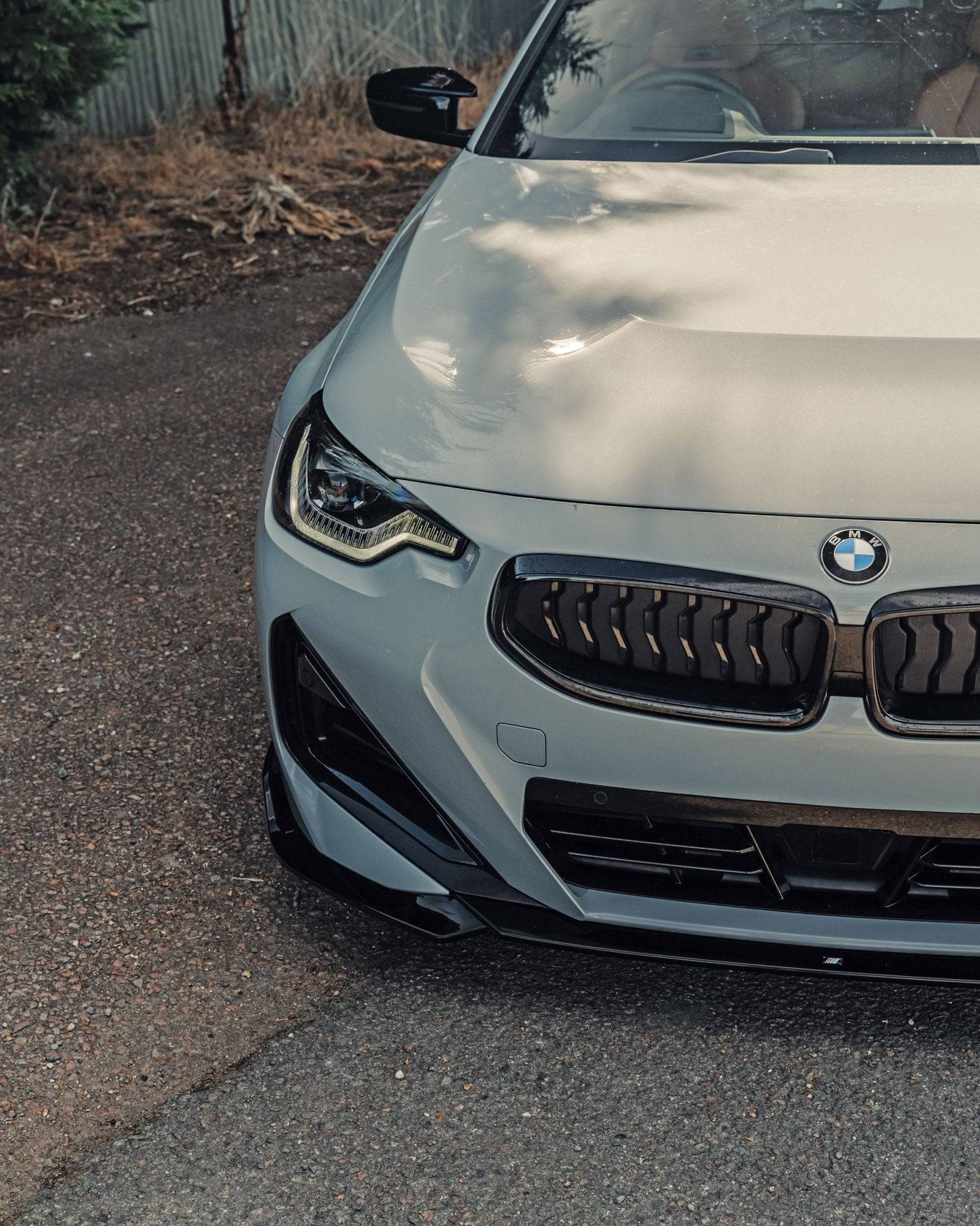 BMW 2 Series & M240i G42 Gloss Black Front Splitter by FORM (2021+) - AUTOID® - Front Lips & Splitters - FORM Industries
