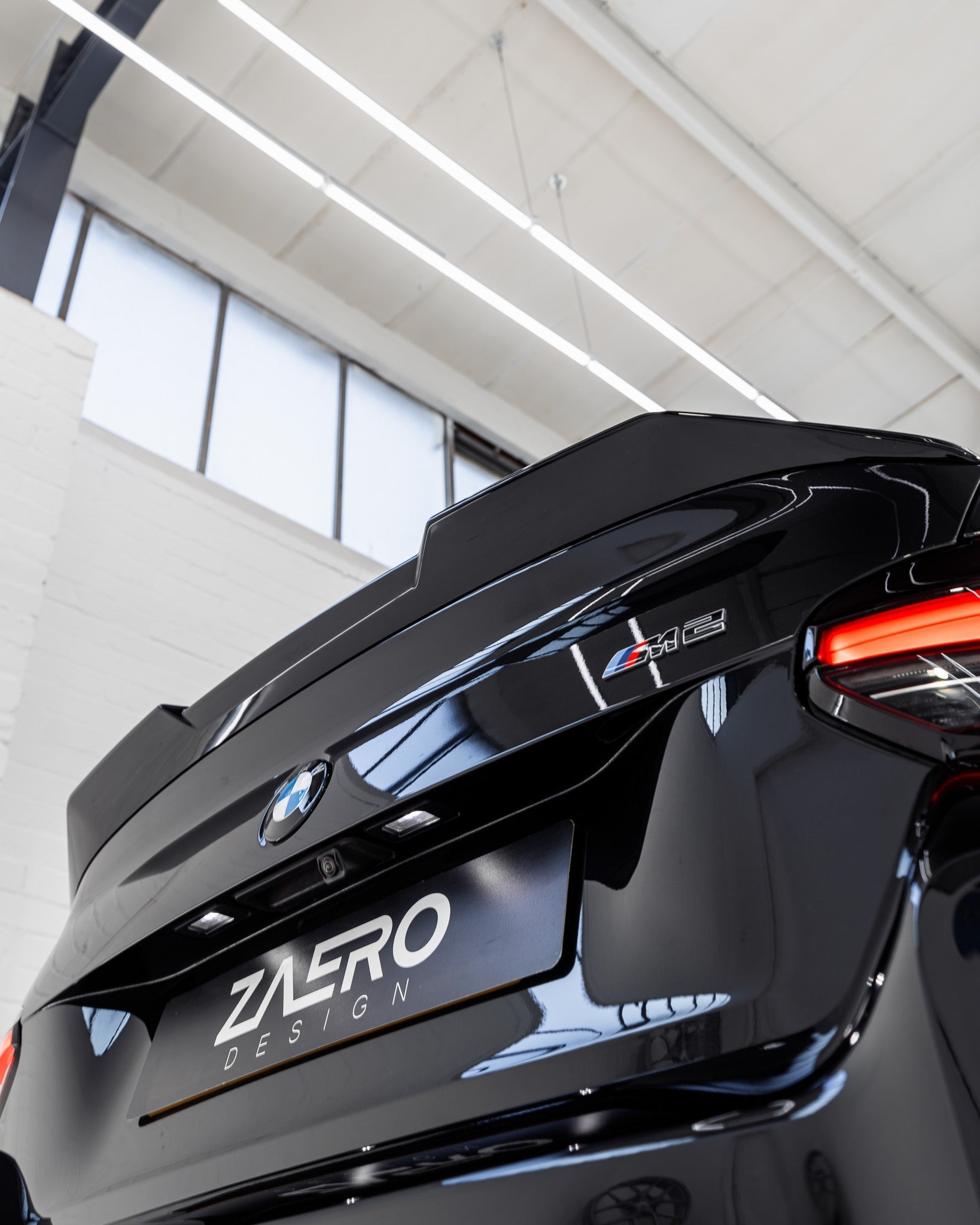 BMW 2 Series, M240i G42 & M2 G87 EVO-S Gloss Black Rear Spoiler Lip by ZAERO (2021+) - AUTOID® - Rear Spoilers - Zaero Design