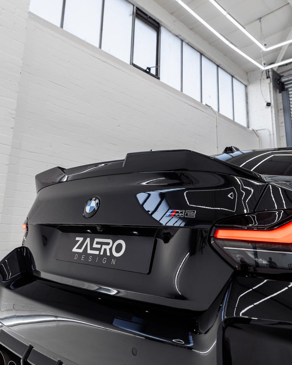BMW 2 Series, M240i G42 & M2 G87 EVO-S Gloss Black Rear Spoiler Lip by ZAERO (2021+) - AUTOID® - Rear Spoilers - Zaero Design