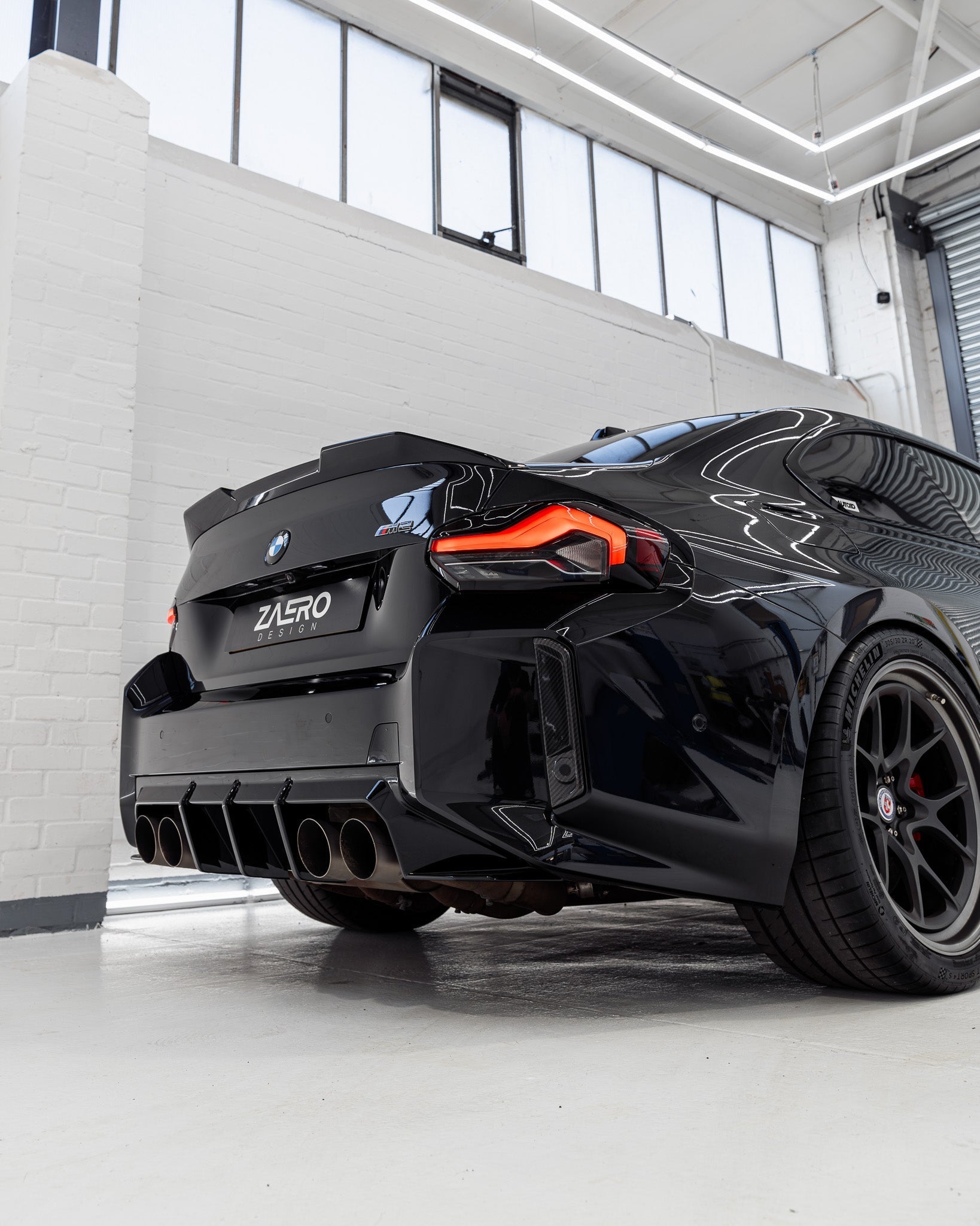 BMW 2 Series, M240i G42 & M2 G87 EVO-S Gloss Black Rear Spoiler Lip by ZAERO (2021+) - AUTOID® - Rear Spoilers - Zaero Design