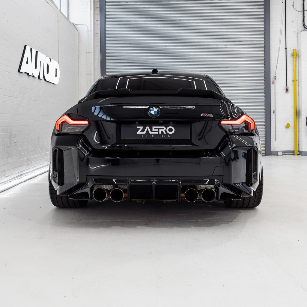 BMW 2 Series, M240i G42 & M2 G87 EVO-S Gloss Black Rear Spoiler Lip by ZAERO (2021+) - AUTOID® - Rear Spoilers - Zaero Design