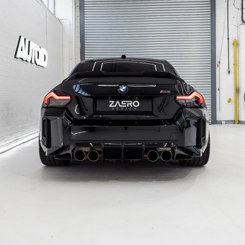 BMW 2 Series, M240i G42 & M2 G87 EVO-S Gloss Black Rear Spoiler Lip by ZAERO (2021+) - AUTOID® - Rear Spoilers - Zaero Design