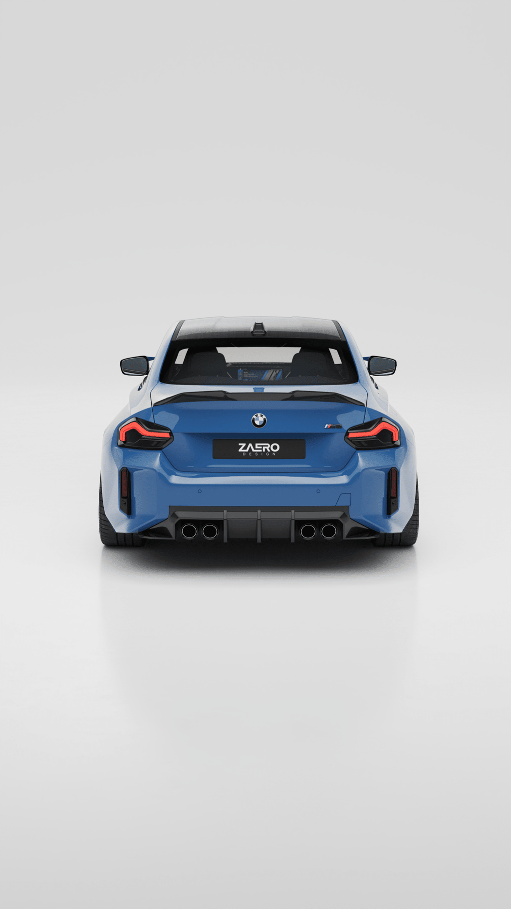 BMW 2 Series, M240i G42 & M2 G87 EVO-S Gloss Black Rear Spoiler Lip by ZAERO (2021+) - AUTOID® - Rear Spoilers - Zaero Design