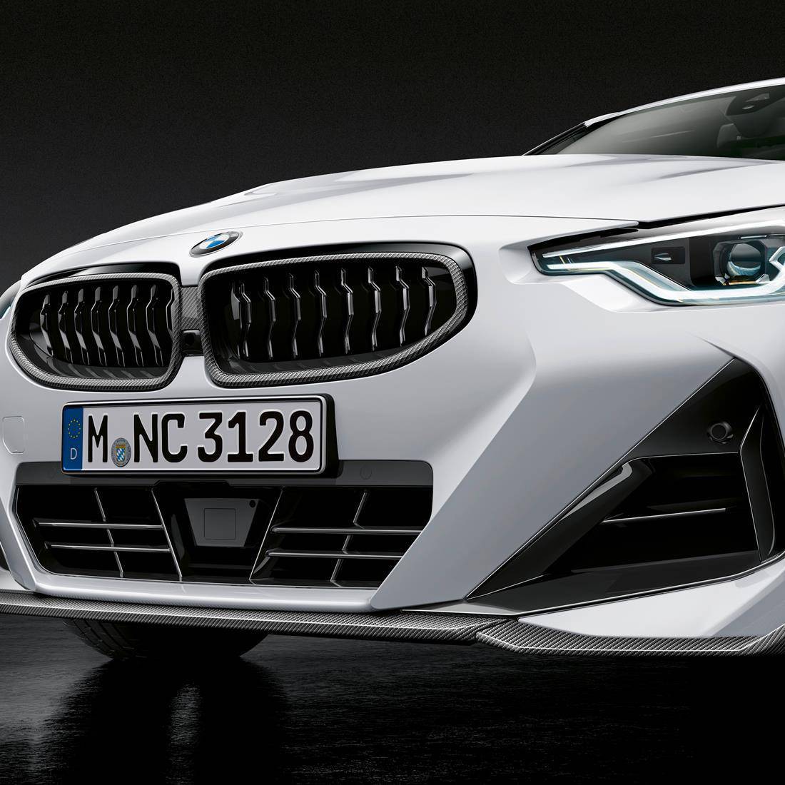 BMW 2 Series & M240i Genuine M Performance Carbon Fibre Front Splitter (2021+, G42) - AUTOID® - Front Lips & Splitters - BMW M Performance
