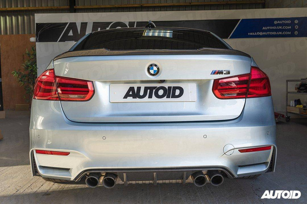 BMW 3 Series F30 & M3 F80 Pre-preg Carbon Fibre CS Rear Spoiler by FORM (2014-2019) - AUTOID® - Rear Spoilers - FORM Industries