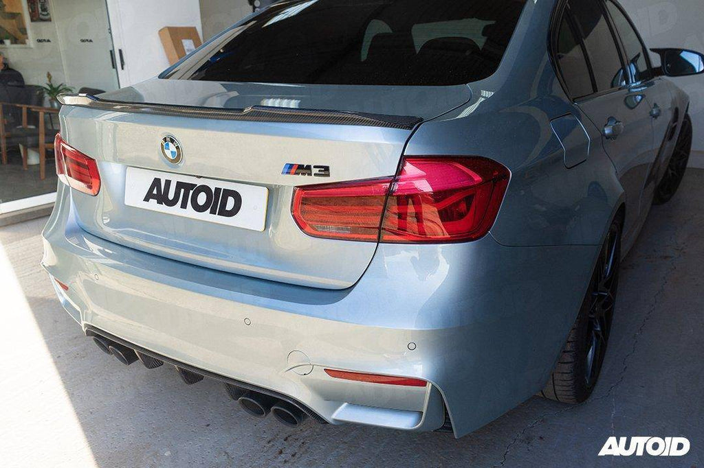 BMW 3 Series F30 & M3 F80 Pre-preg Carbon Fibre CS Rear Spoiler by FORM (2014-2019) - AUTOID® - Rear Spoilers - FORM Industries
