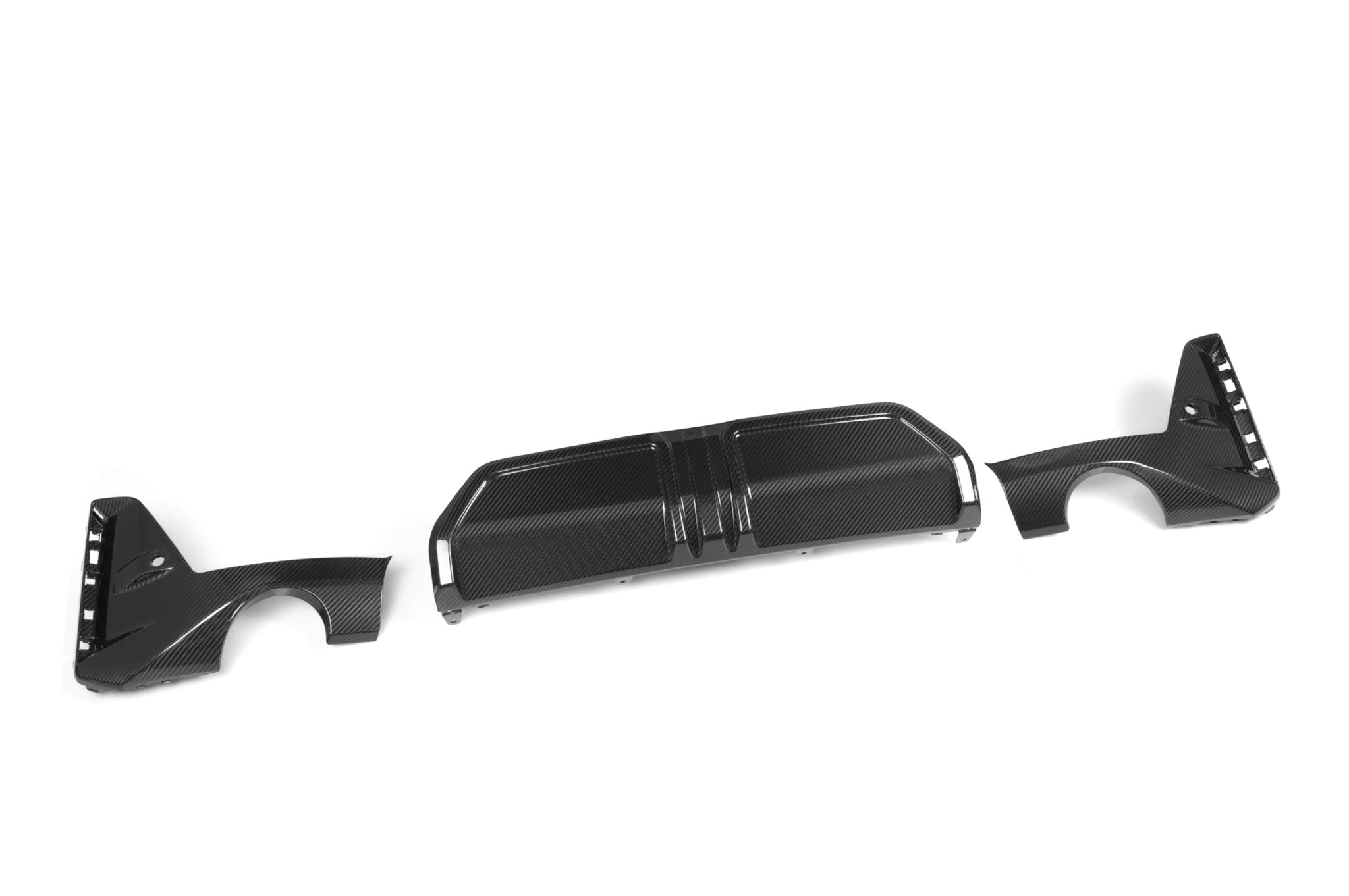 BMW 3 Series G20 G21 LCI Carbon Fibre Rear Diffuser Set by FORM (2023+) - AUTOID® - Rear Diffusers - FORM Industries