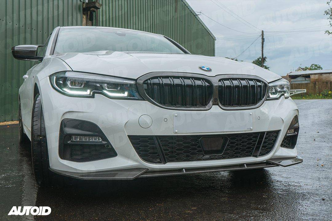 BMW 3 Series M Sport G20 G21 Pre-LCI Carbon Fibre Competition Front Splitter by FORM (2018-2022) - AUTOID® - Front Lips & Splitters - FORM Industries