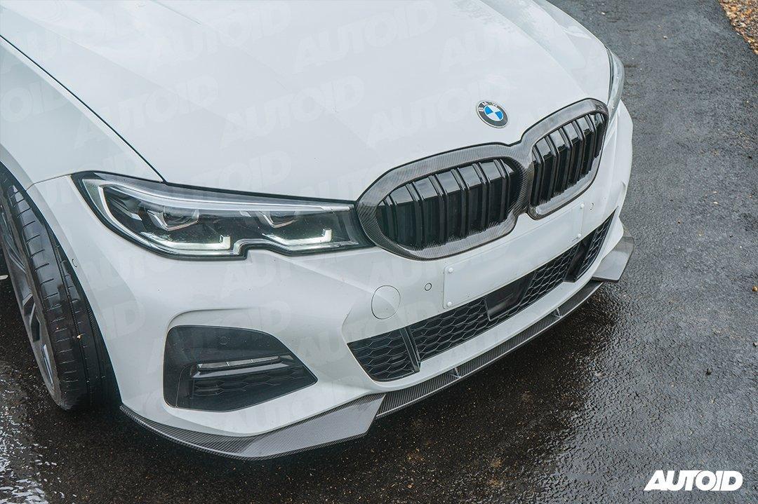 BMW 3 Series M Sport G20 G21 Pre-LCI Carbon Fibre Competition Front Splitter by FORM (2018-2022) - AUTOID® - Front Lips & Splitters - FORM Industries