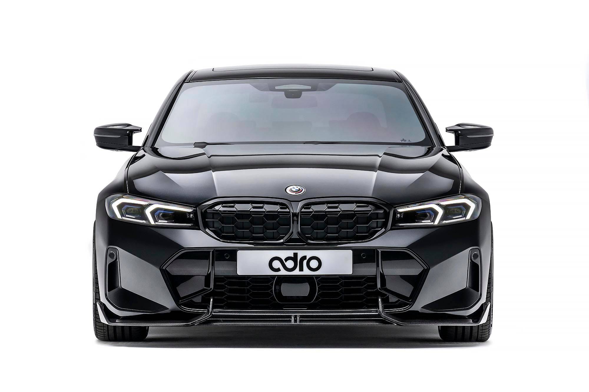 BMW 3 Series M340i G20 G21 LCI Carbon Fibre Front Splitter by Adro (2022+) - AUTOID - Front Lips & Splitters - Adro