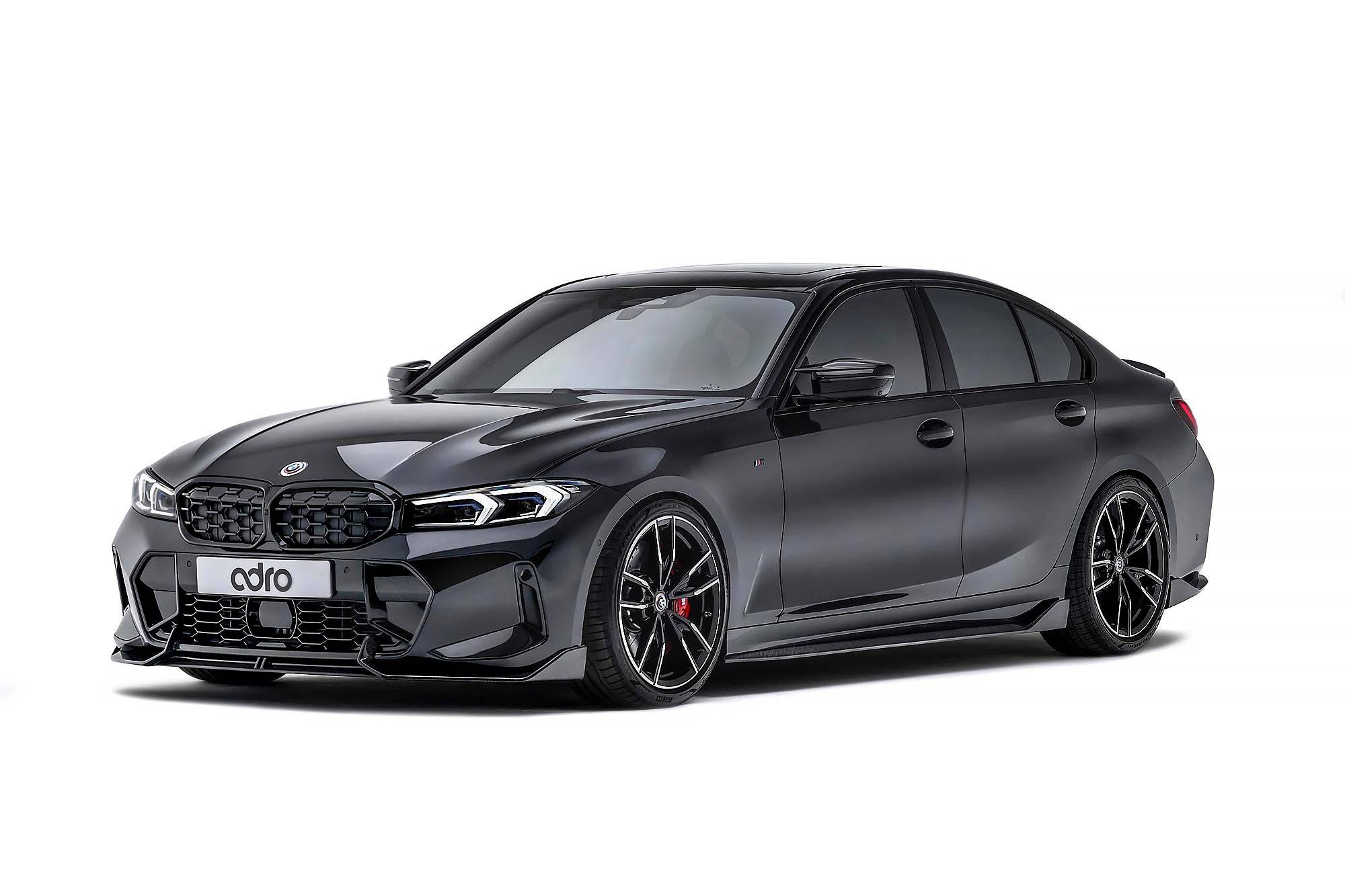 BMW 3 Series M340i G20 G21 LCI Carbon Fibre Front Splitter by Adro (2022+) - AUTOID - Front Lips & Splitters - Adro