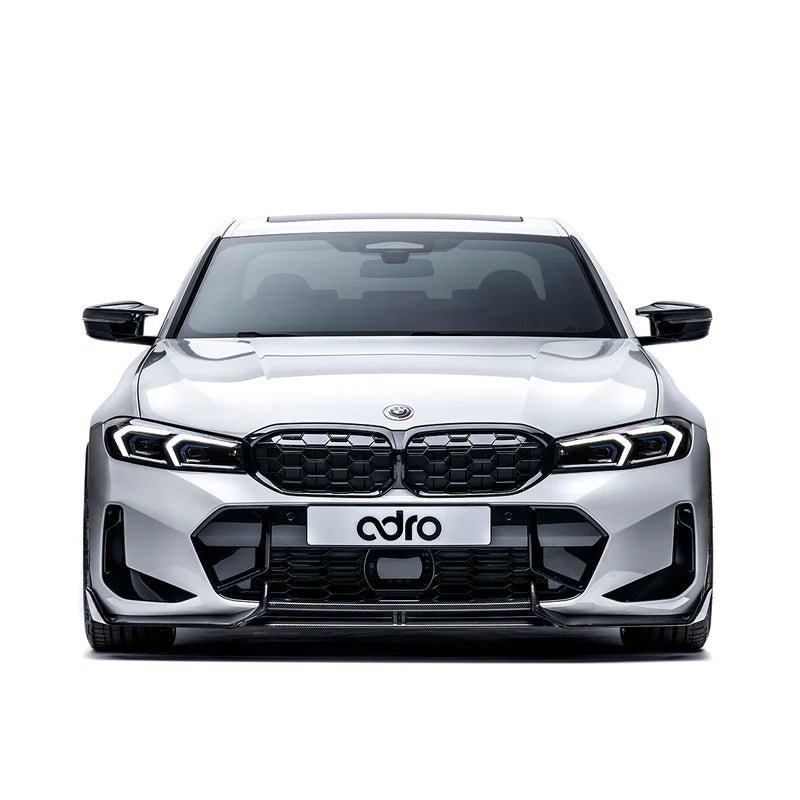 BMW 3 Series M340i G20 G21 LCI Carbon Fibre Front Splitter by Adro (2022+) - AUTOID - Front Lips & Splitters - Adro