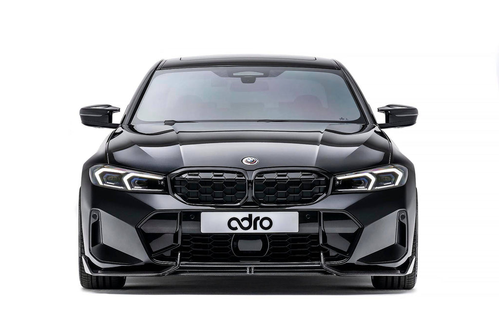 BMW 3 Series M340i G20 G21 LCI Carbon Fibre Front Splitter by Adro (2022+) - AUTOID® - Front Lips & Splitters - Adro