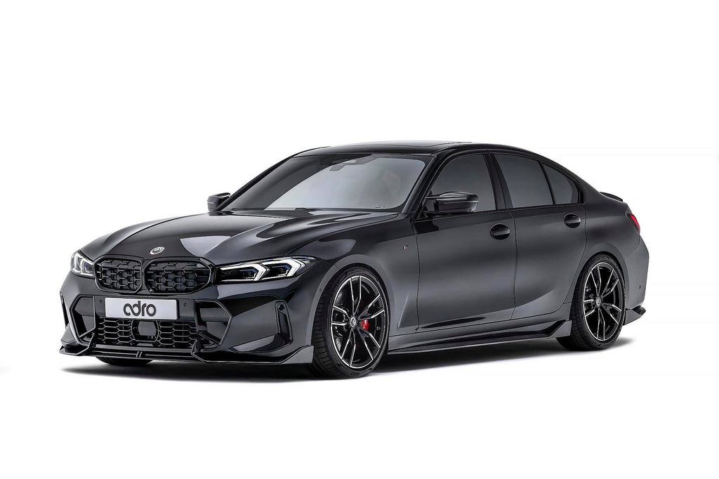 BMW 3 Series M340i G20 G21 LCI Carbon Fibre Front Splitter by Adro (2022+) - AUTOID® - Front Lips & Splitters - Adro