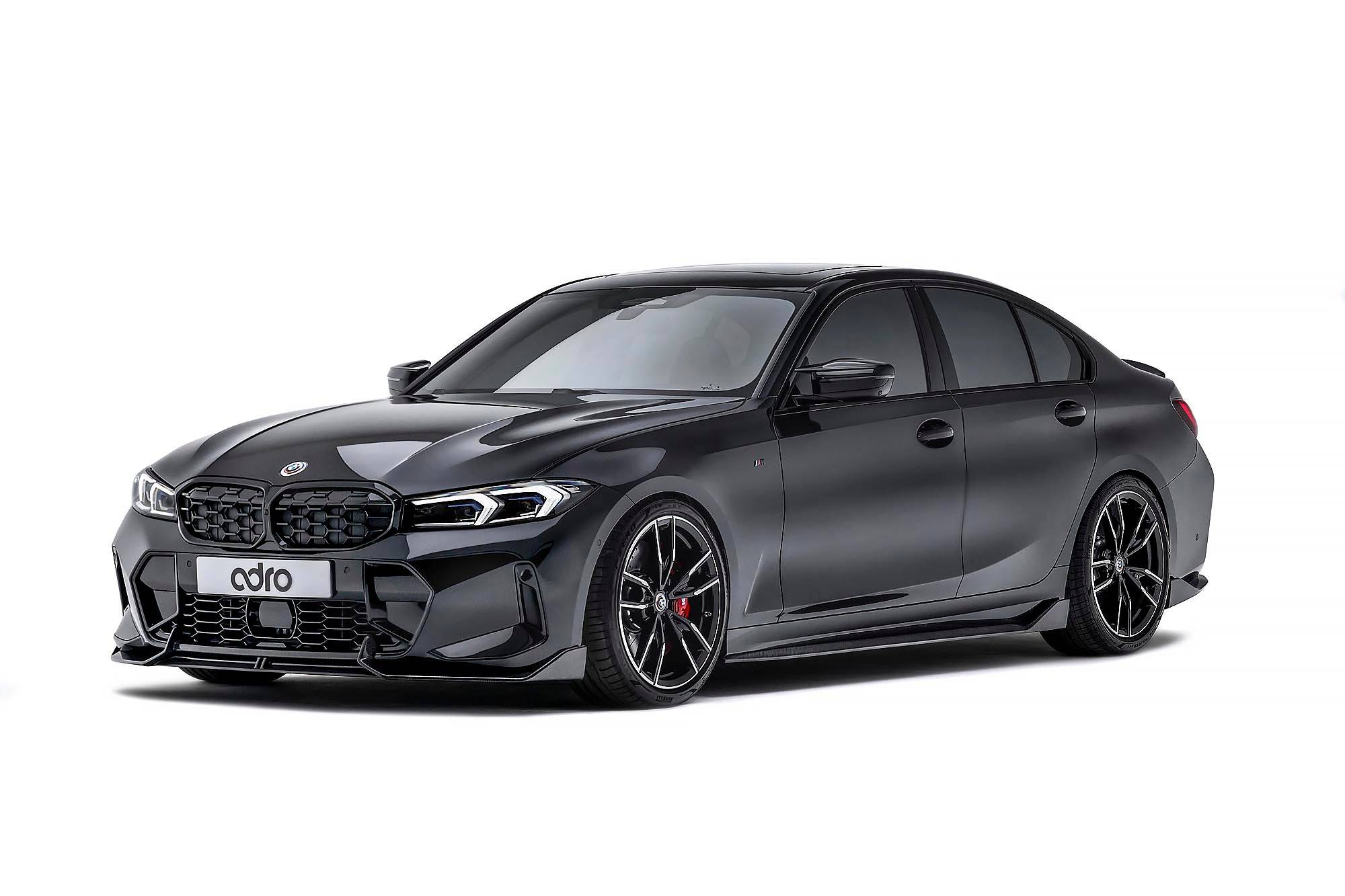 BMW 3 Series M340i G20 G21 LCI Carbon Fibre Front Splitter by Adro (2022+) - AUTOID® - Front Lips & Splitters - Adro