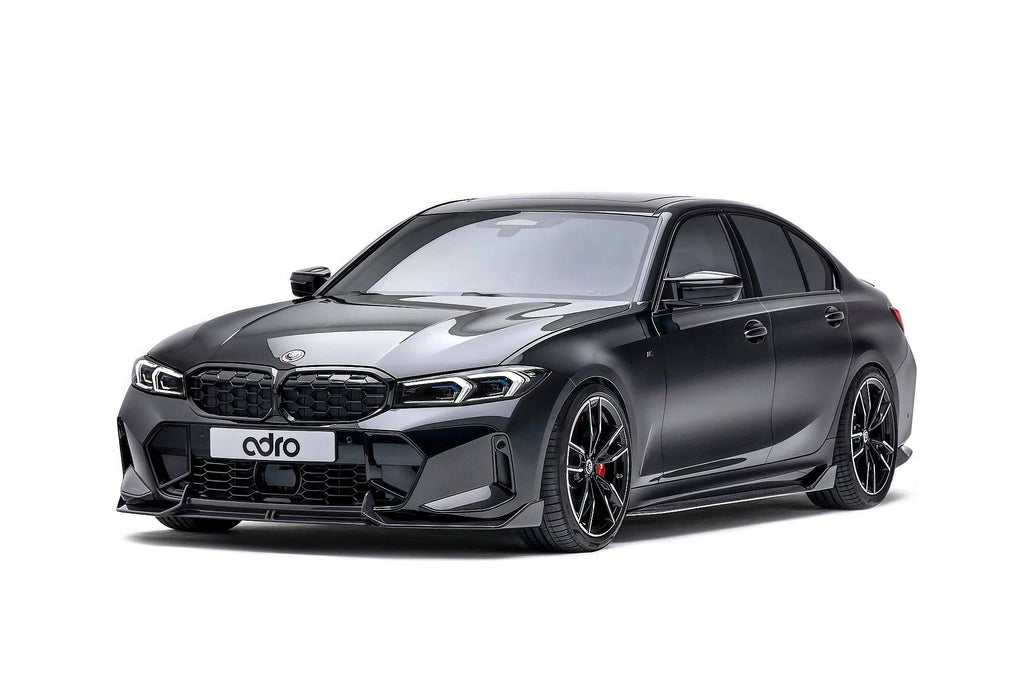BMW 3 Series M340i G20 G21 LCI Carbon Fibre Front Splitter by Adro (2022+) - AUTOID® - Front Lips & Splitters - Adro