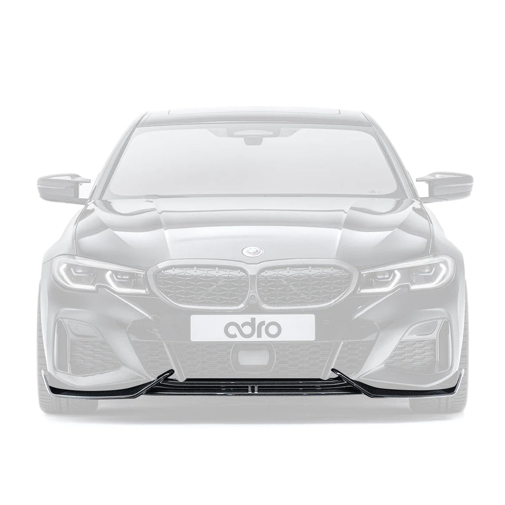 BMW 3 Series M340i G20 G21 (Pre - LCI) Carbon Fibre Front Splitter by Adro (2018 - 2022) - AUTOID - Front Lips & Splitters - Adro
