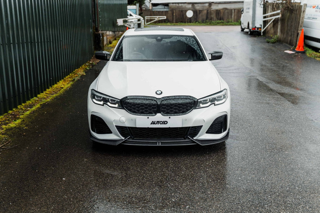 BMW 3 Series M340i G20 G21 Pre-LCI Carbon Fibre Front Splitter by Adro (2018-2022) - AUTOID® - Front Lips & Splitters - Adro