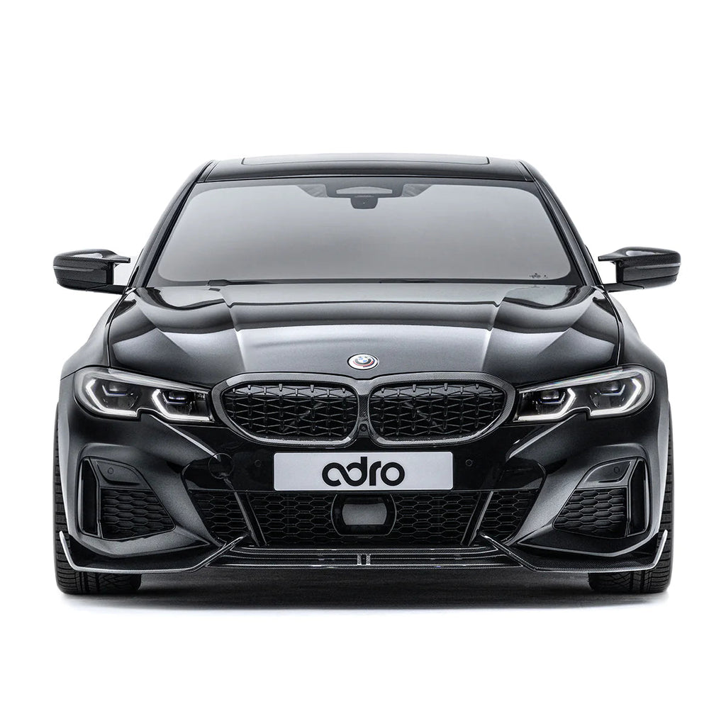 BMW 3 Series M340i G20 G21 Pre-LCI Carbon Fibre Front Splitter by Adro (2018-2022) - AUTOID® - Front Lips & Splitters - Adro