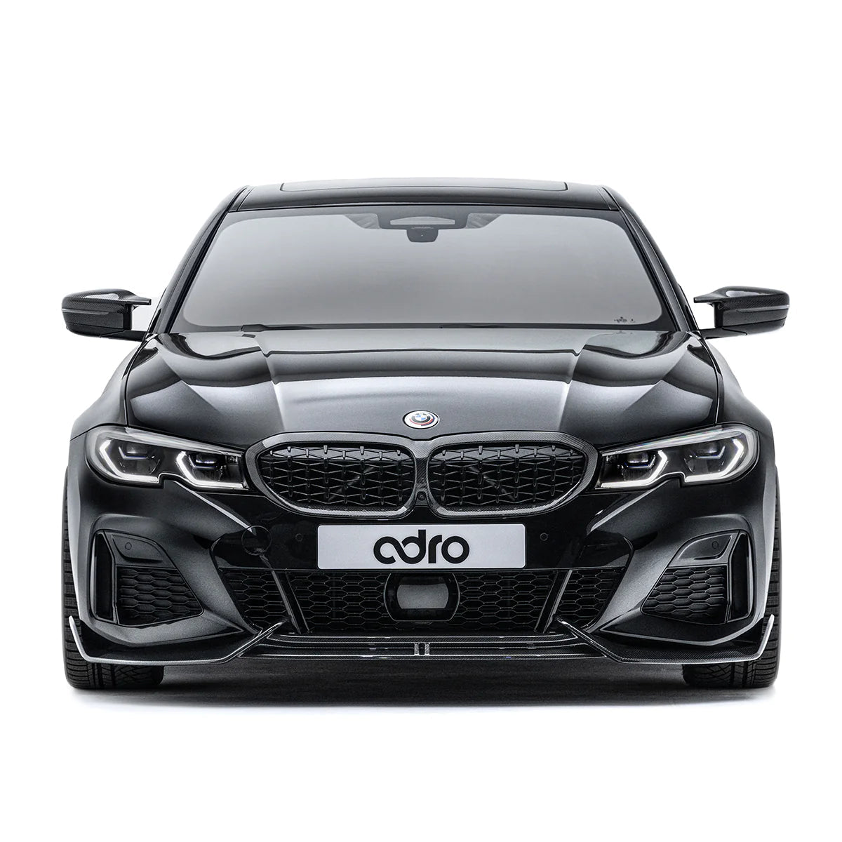 BMW 3 Series M340i G20 G21 Pre-LCI Carbon Fibre Front Splitter by Adro (2018-2022) - AUTOID® - Front Lips & Splitters - Adro